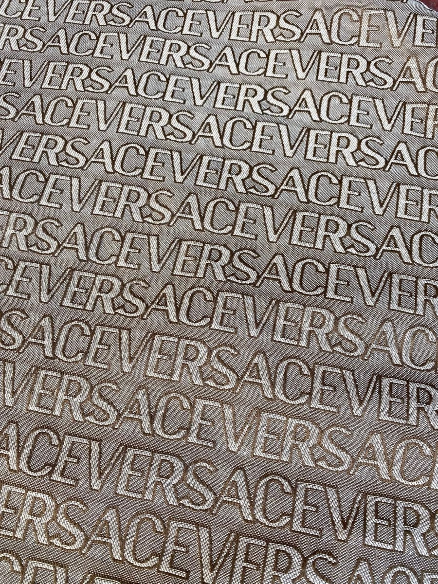 Brown Versace Jacquard Designer Fabric for Clothing DIY Sewing Projects - mingfabricstore