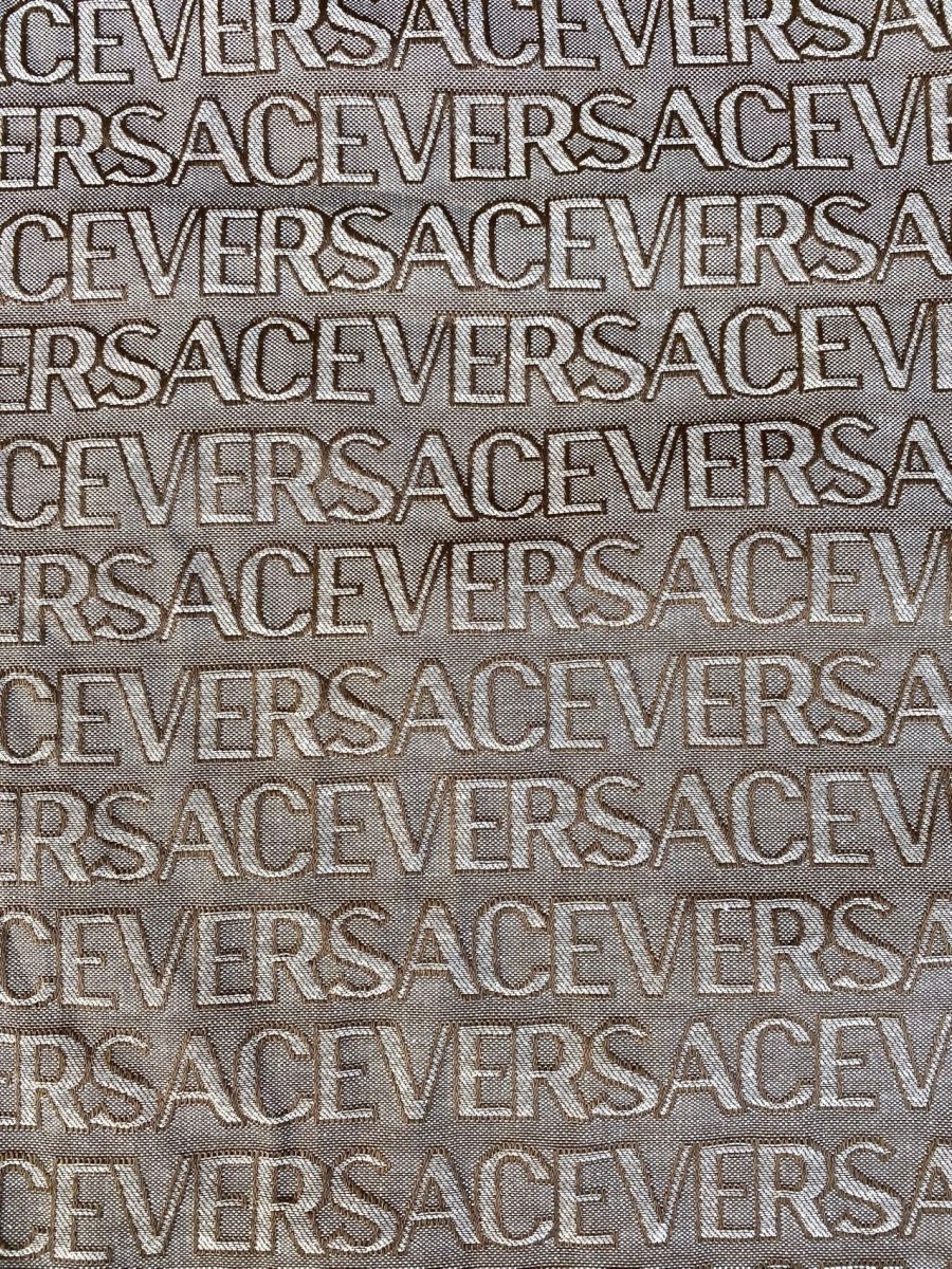 Brown Versace Jacquard Designer Fabric for Clothing DIY Sewing Projects - mingfabricstore