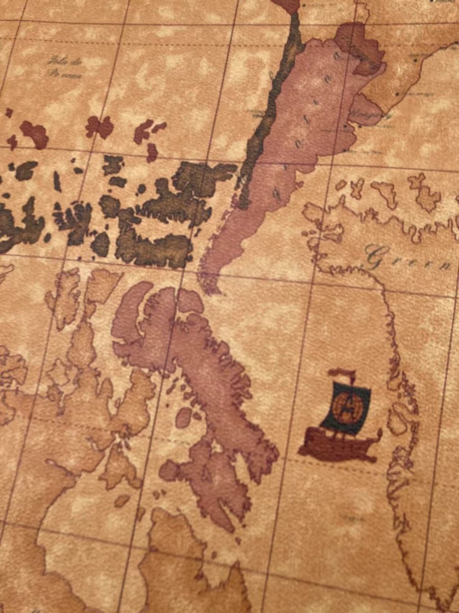 Brown Warm World Map Soft Leather for Bag Sofa Furniture Custom - mingfabricstore