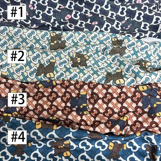 Burberry Bear Corduroy Designer Fabric for Sewing Fabric Sold by Yard - mingfabricstore