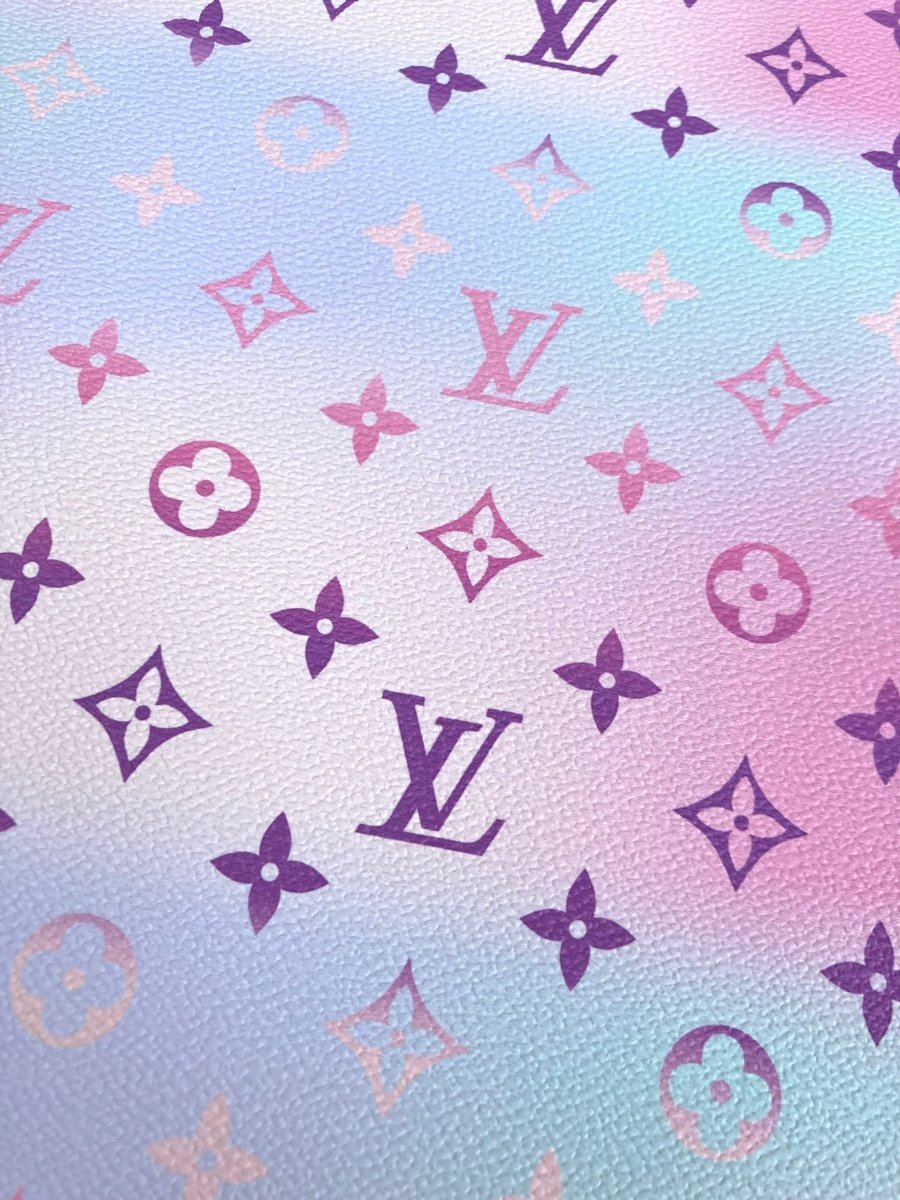 By The Pool LV Regular Size Faux Leather Fabric Vinyl Handmade Customshoes - mingfabricstore