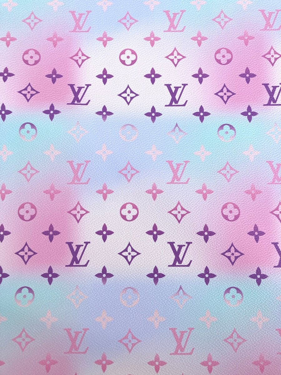 By The Pool LV Regular Size Faux Leather Fabric Vinyl Handmade Customshoes - mingfabricstore