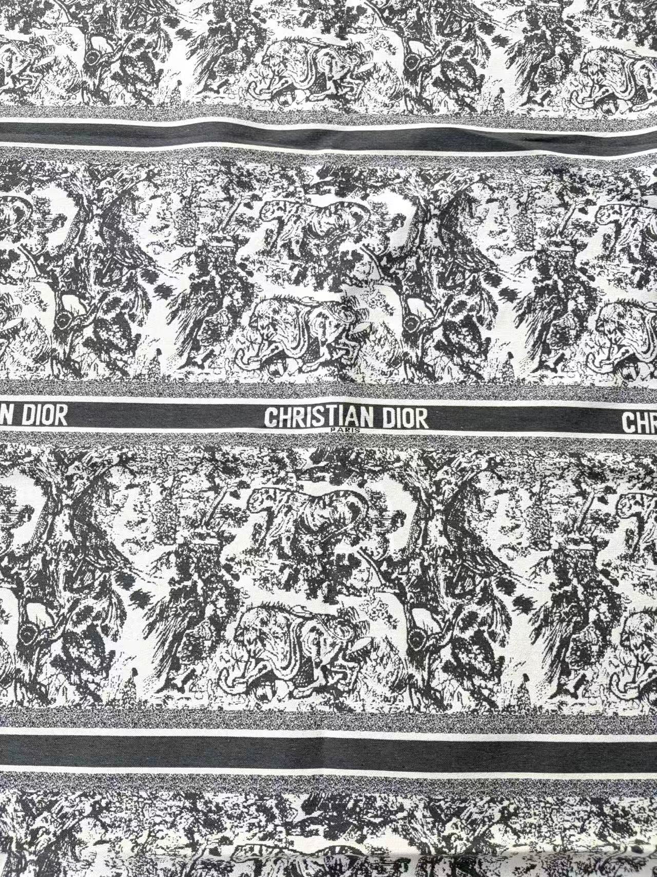 Black Dior Tote Bag Cushion Upholstery Fabric for DIY Crafts Upholstery
