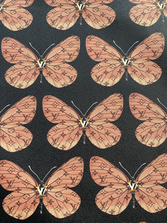 Butterfly Louis Vuitton Custom Leather Sheet for Car Upholstery Sneakerhead