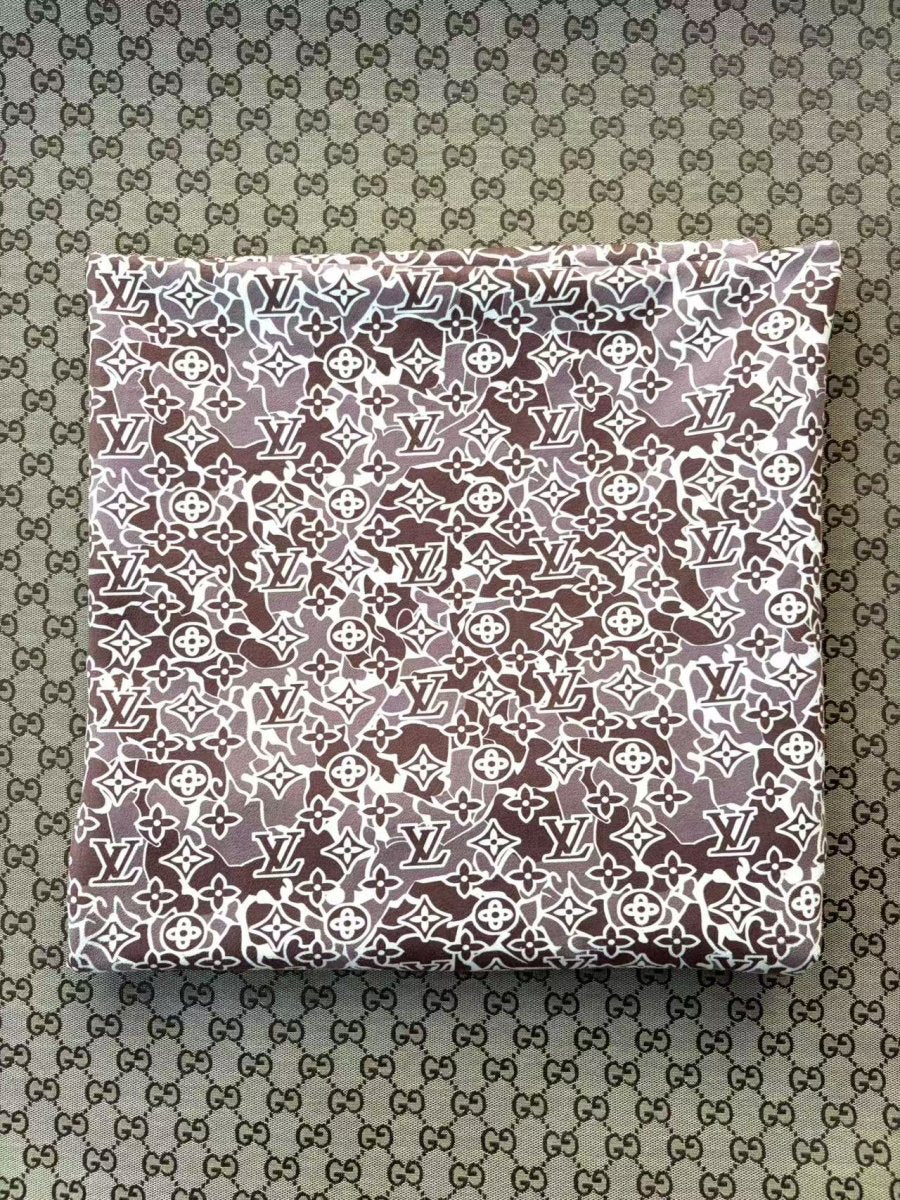 Camo LV Speaker Upholstery Window Pods Cover Fabric - mingfabricstore