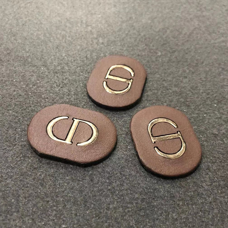 CD Metal Leather Badge - mingfabricstore