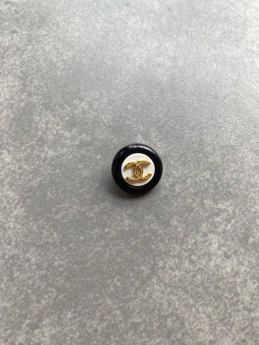 Chanel Button Gold White Clothing Accessory for Handmade DIY Projects - mingfabricstore
