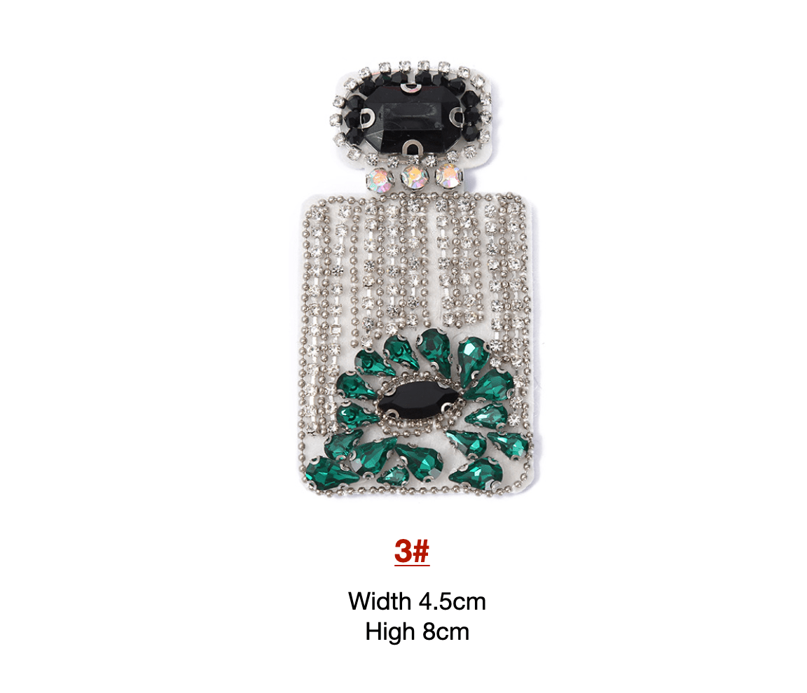 Chanel Rhinestone Patches Beaded Patches Custom Clothing Shoes For Handcraft - mingfabricstore