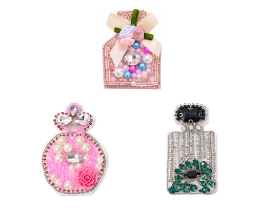 Chanel Rhinestone Patches Beaded Patches Custom Clothing Shoes For Handcraft - mingfabricstore