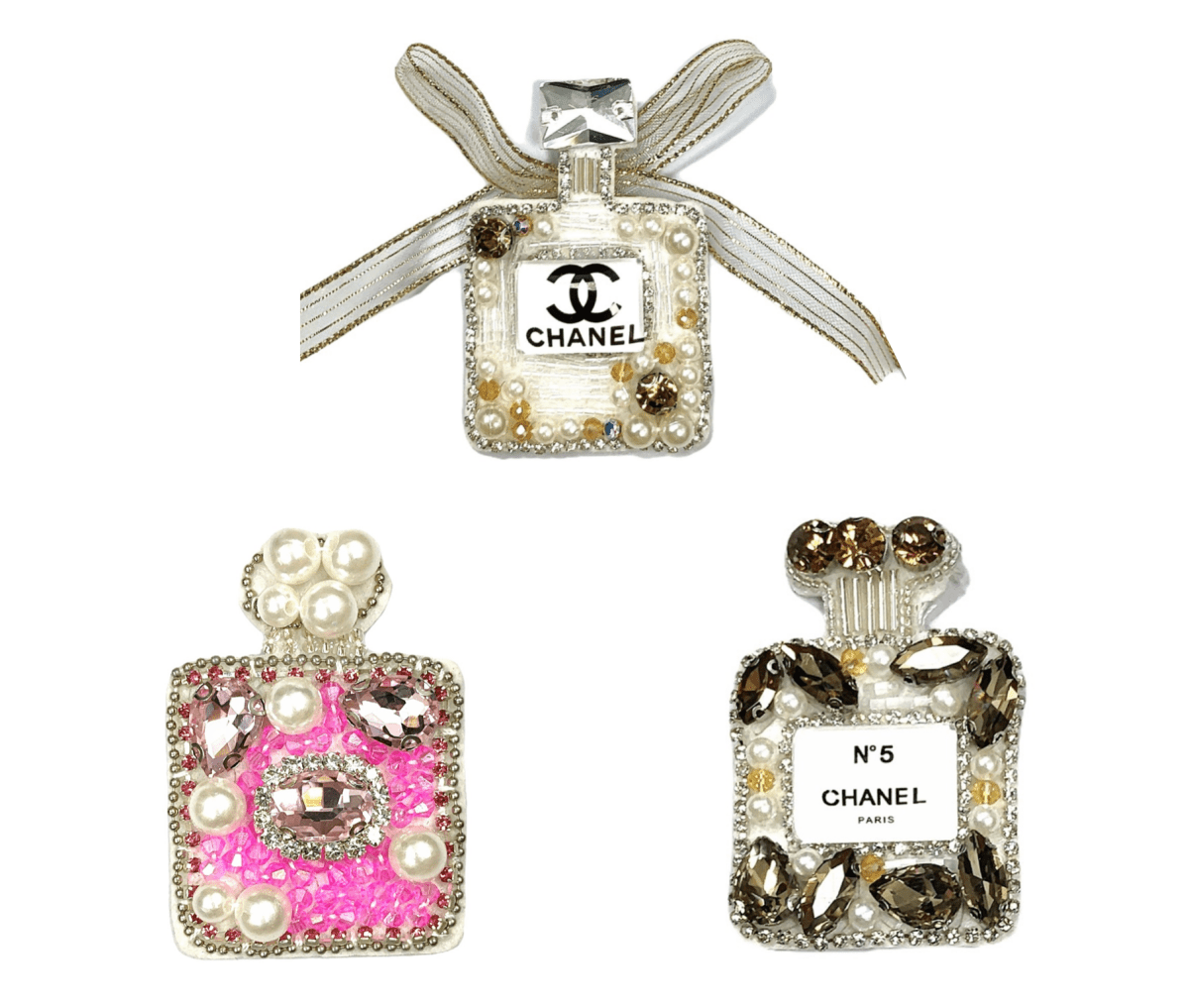 Chanel Rhinestone Patches Beaded Patches Custom Clothing Shoes For Handcraft - mingfabricstore