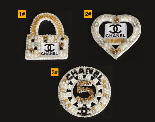 Chanel Rhinestone Patches Beaded Patches Custom Clothing Shoes For Handcraft - mingfabricstore