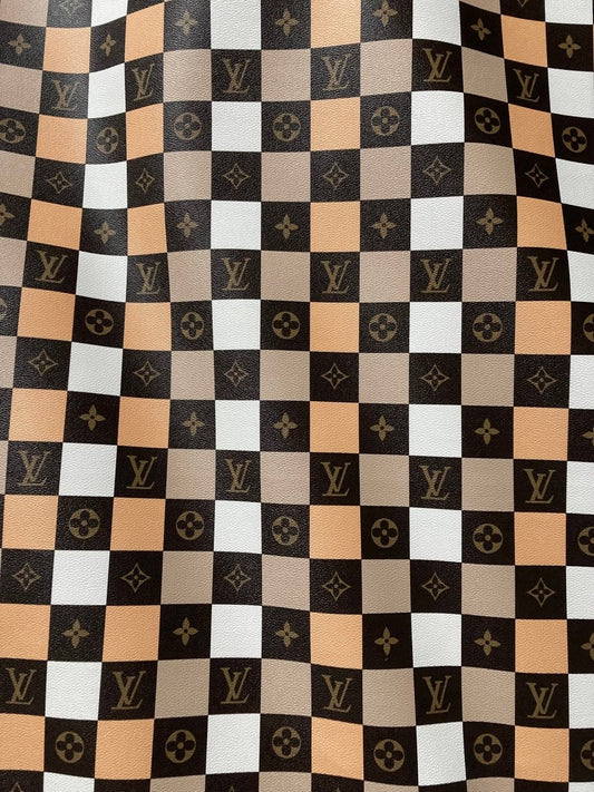 Check LV Letter Leather for Custom - mingfabricstore