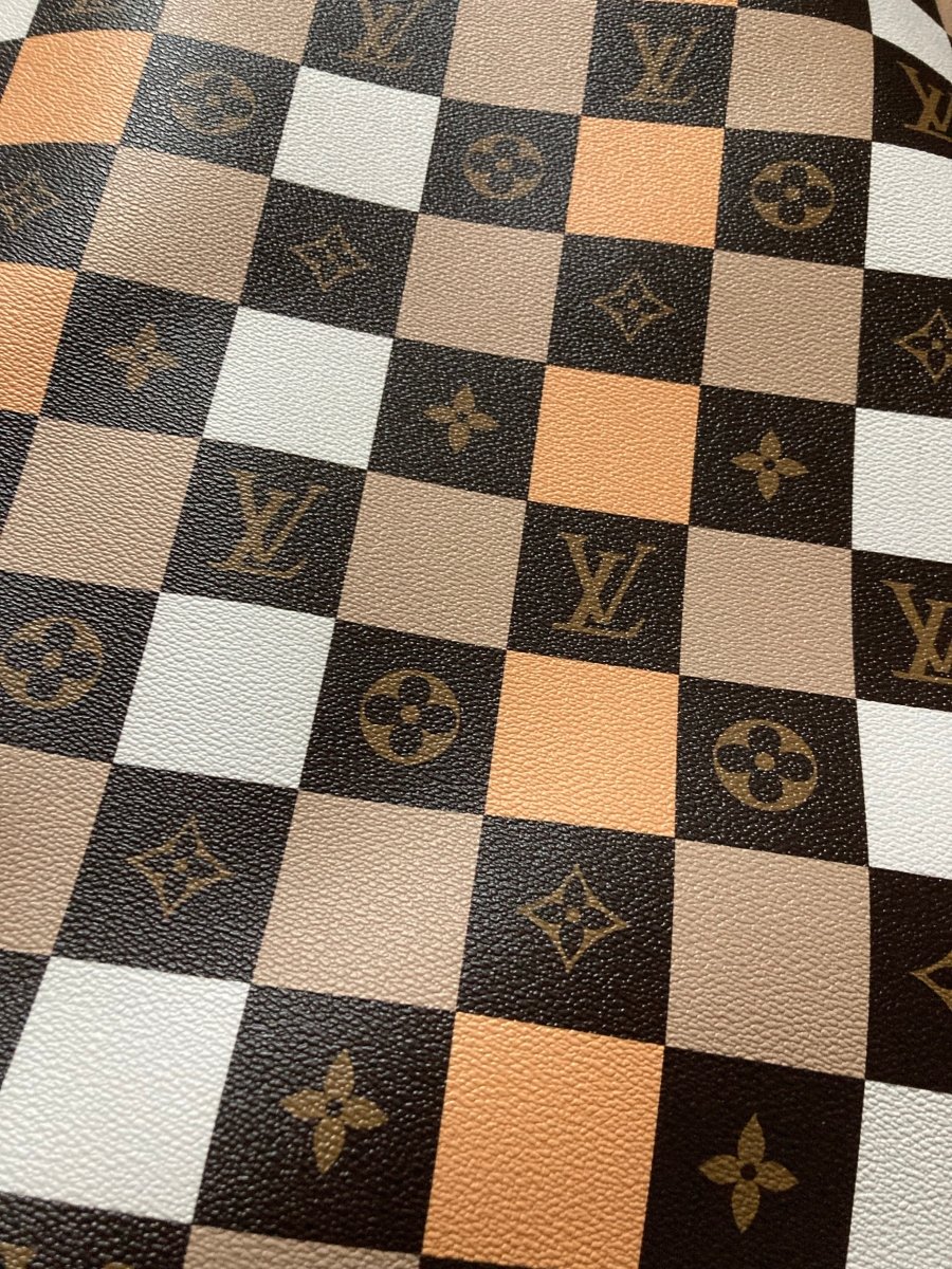Check LV Letter Leather for Custom - mingfabricstore