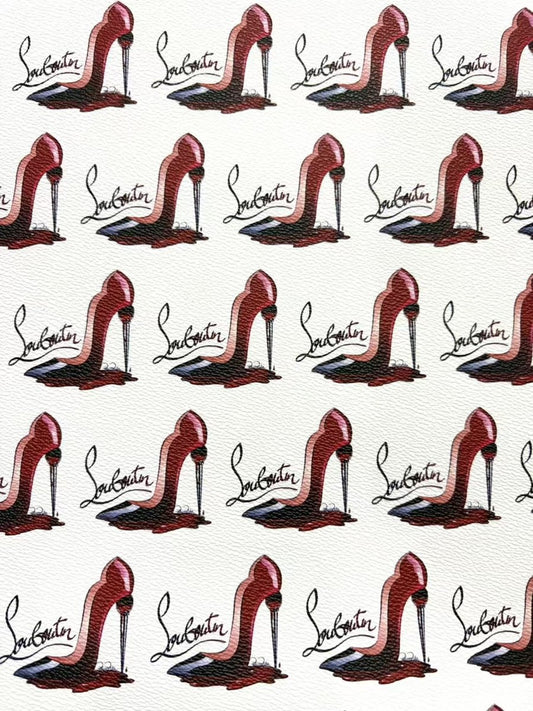 Christian Louboutin High Heel Design DIY Leather Sheet - mingfabricstore