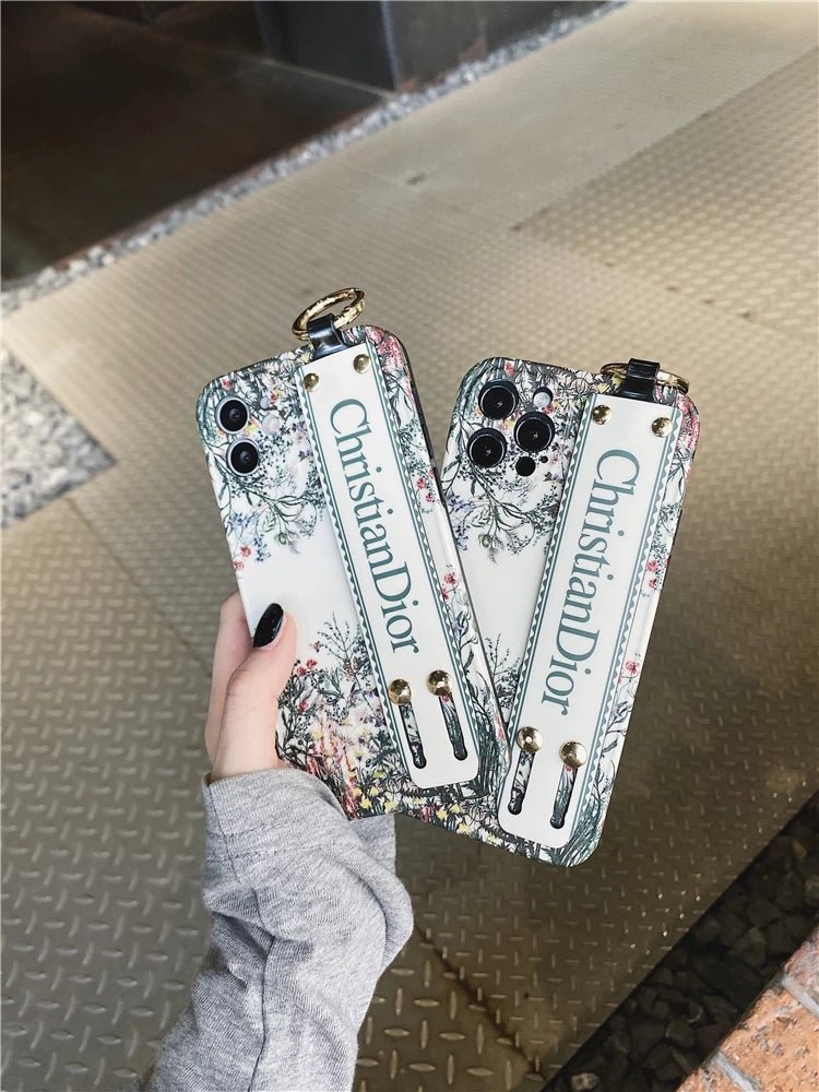 ChristianDior Soft Silicone with Removable Stand Belt&Ring iPhone Cases. - mingfabricstore