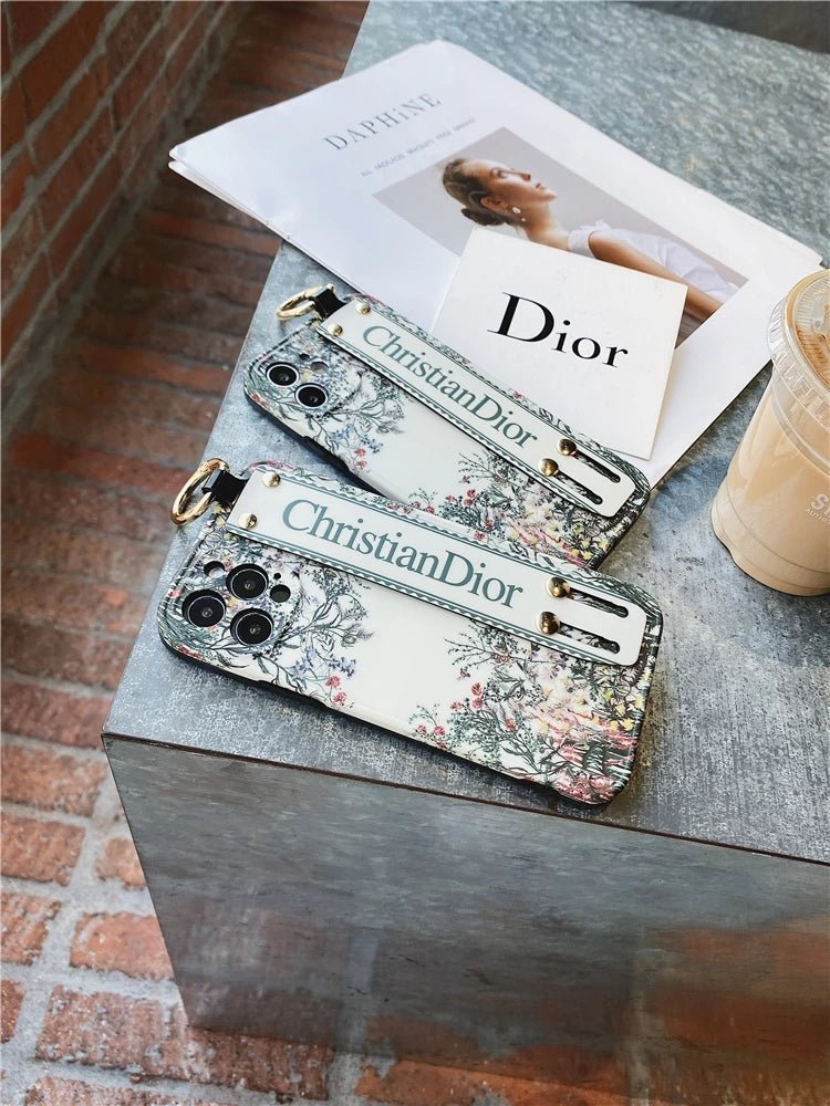 ChristianDior Soft Silicone with Removable Stand Belt&Ring iPhone Cases. - mingfabricstore