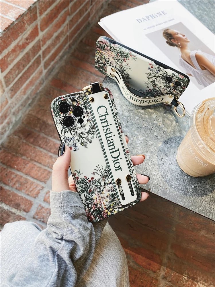 ChristianDior Soft Silicone with Removable Stand Belt&Ring iPhone Cases. - mingfabricstore