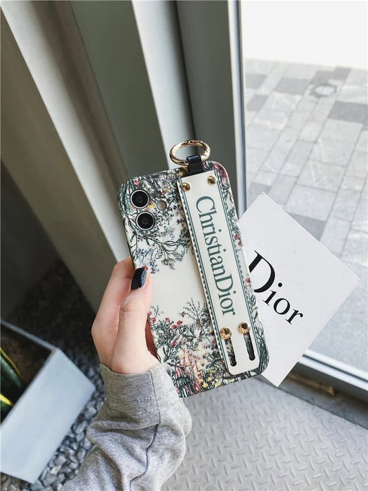 ChristianDior Soft Silicone with Removable Stand Belt&Ring iPhone Cases. - mingfabricstore