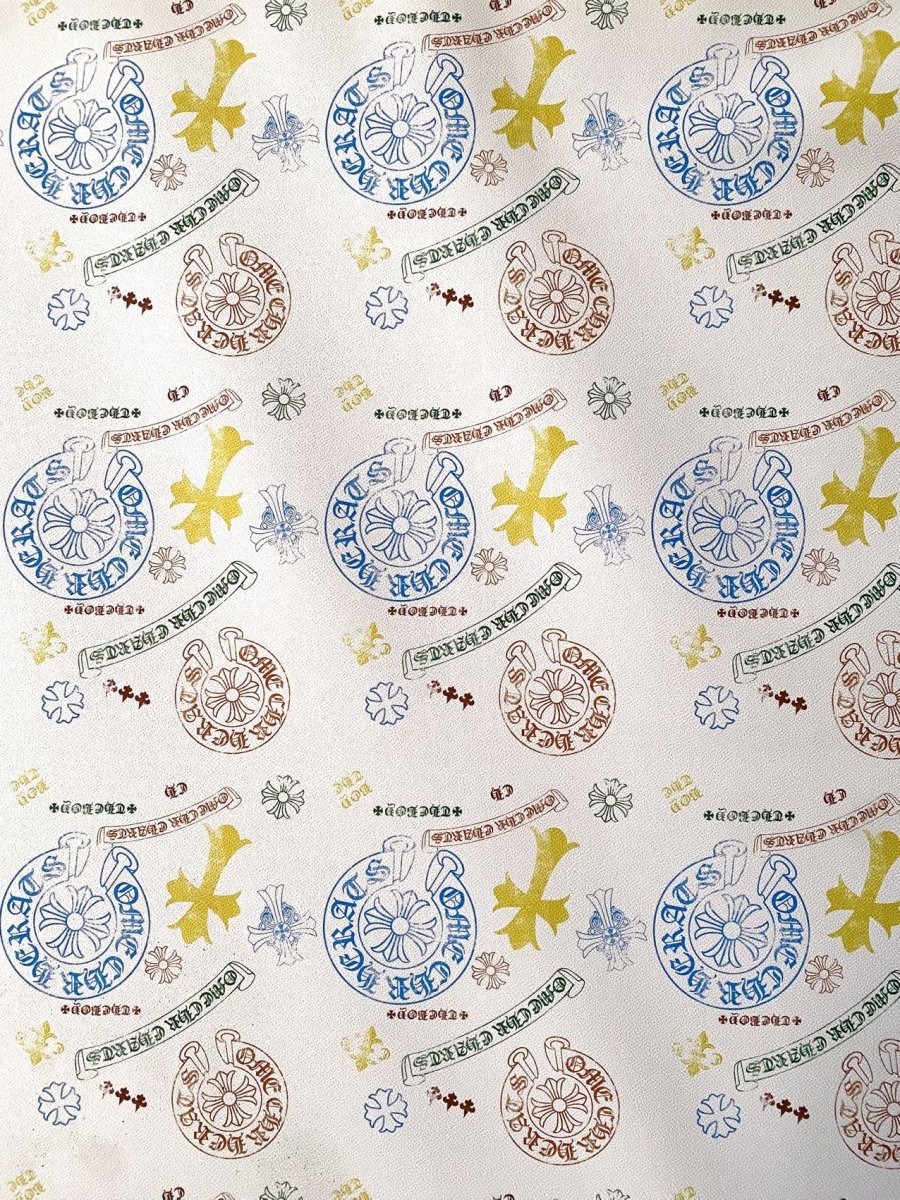 Chrome Hearts Designer Fabric Leather for Custom DIY Projects - mingfabricstore