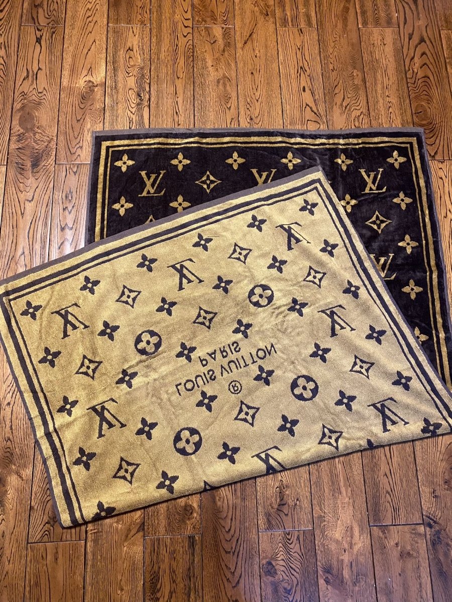 Classic Brown Louis Vuitton Beach Towel - mingfabricstore