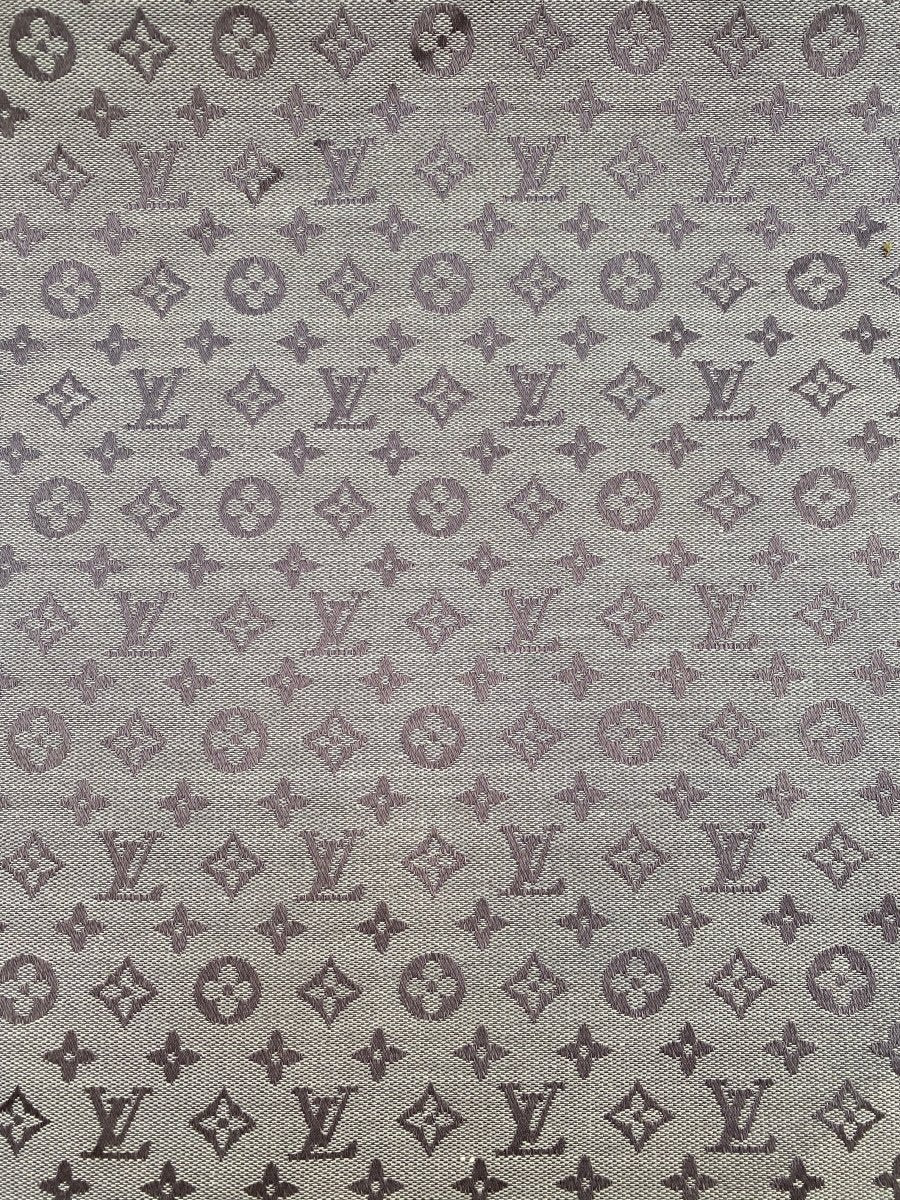 Classic Brown Louis Vuitton Sofa Fabric Jacquard for Furniture DIY Handmade Custom Sneakers - mingfabricstore