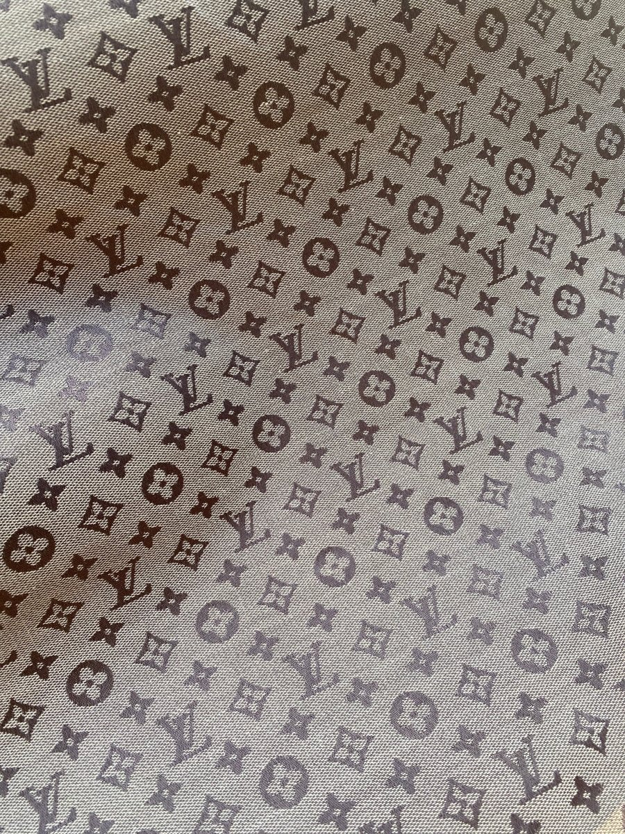 Classic Brown Louis Vuitton Sofa Fabric Jacquard for Furniture DIY Handmade Custom Sneakers - mingfabricstore