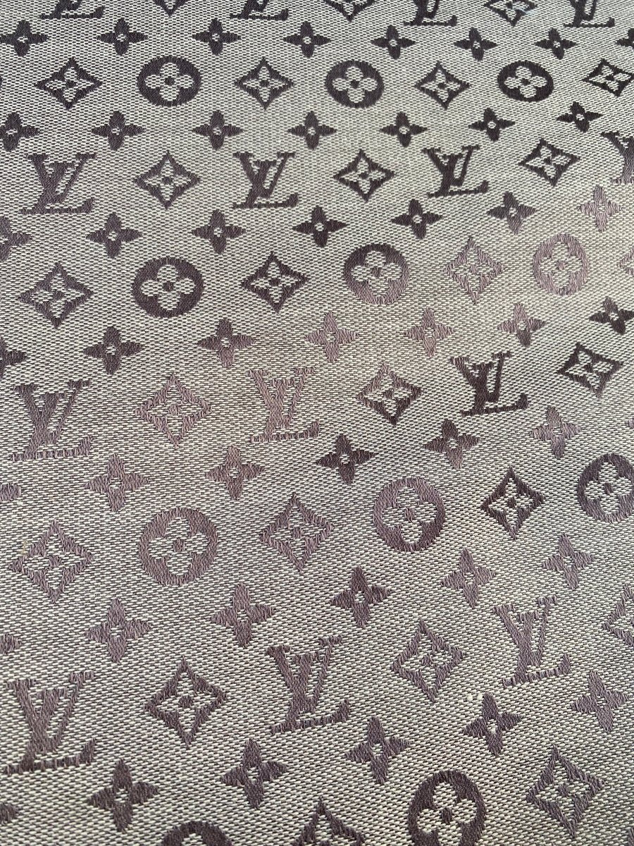 Classic Brown Louis Vuitton Sofa Fabric Jacquard for Furniture DIY Handmade Custom Sneakers - mingfabricstore