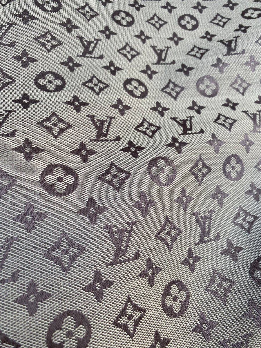 Classic Brown Louis Vuitton Sofa Fabric Jacquard for Furniture DIY Handmade Custom Sneakers - mingfabricstore