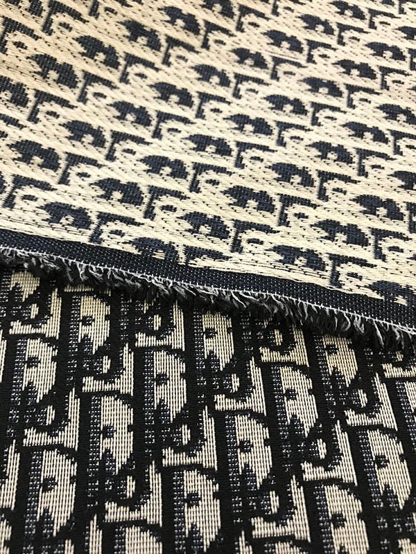 Classic Dior jacquard Sneaker fabric cloth for bag and shoe custom - mingfabricstore