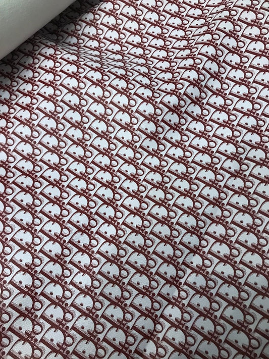 Classic Dior Leather in Black Red and Brown - mingfabricstore