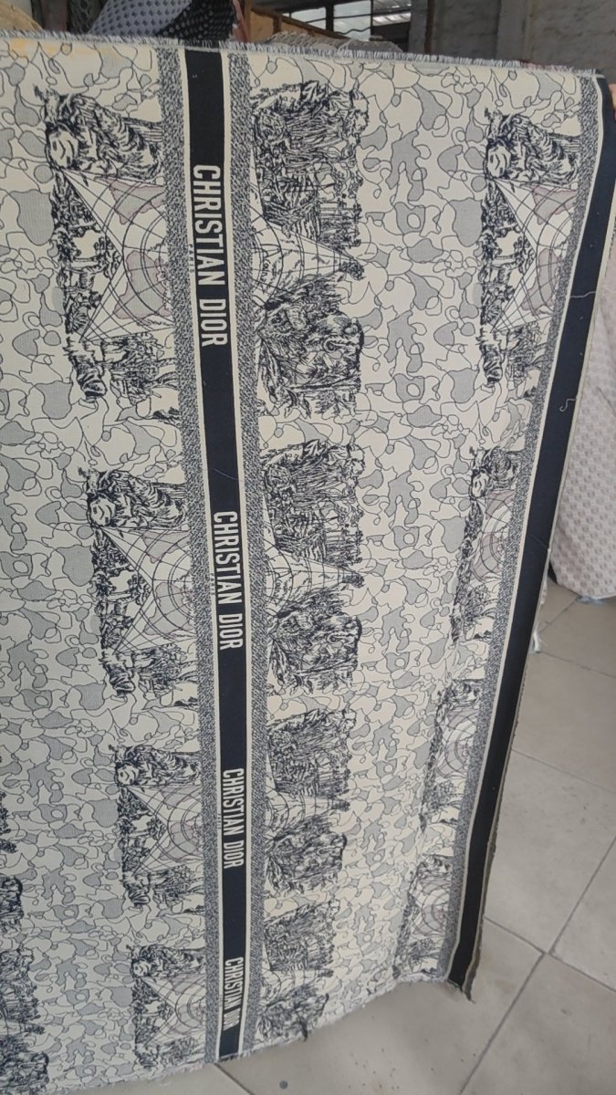 Classic Dior Tote Bag Fabric for Handmade DIY Crafts Upholstery Watch Band - mingfabricstore