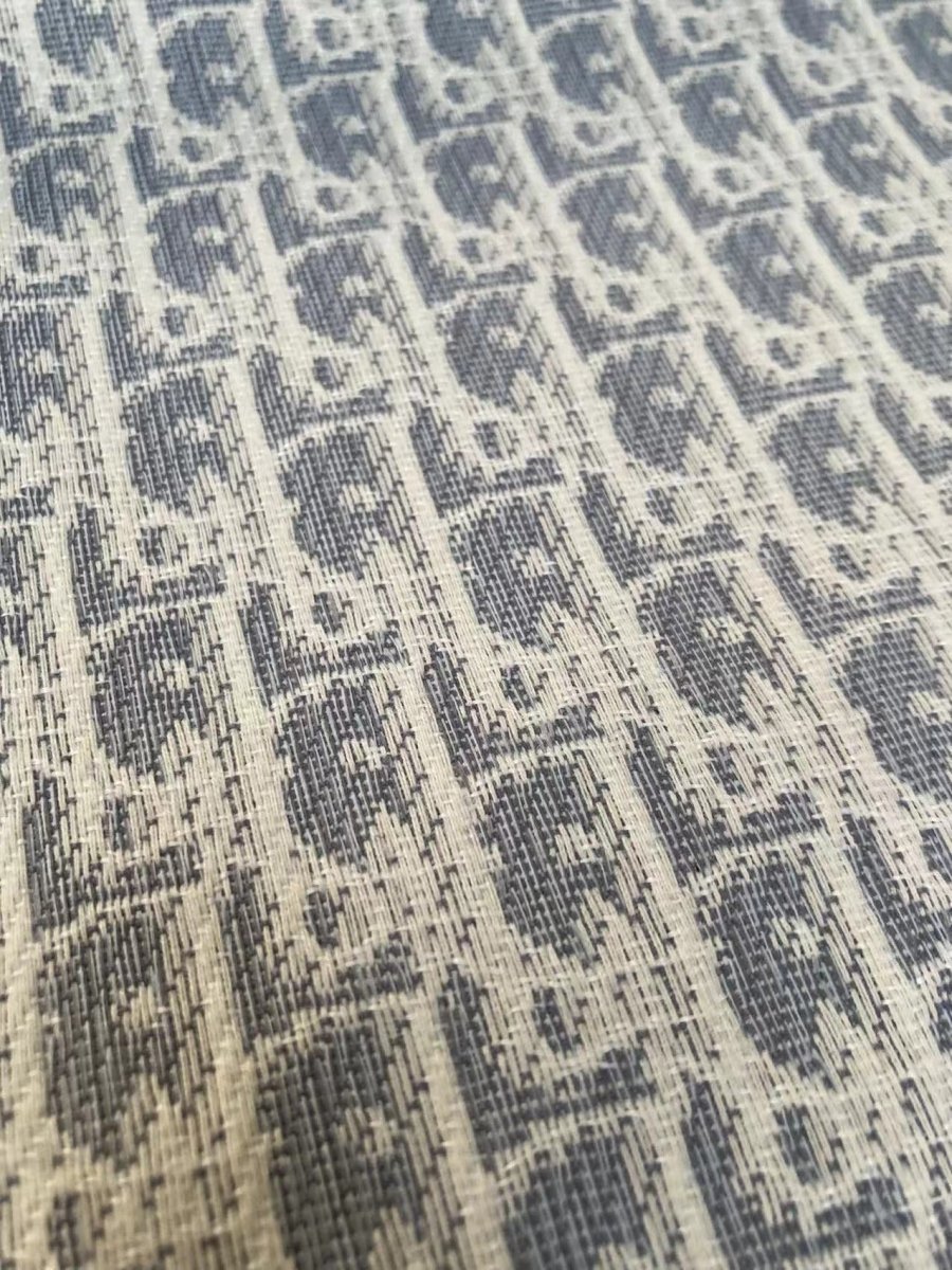 Classic Grey Dior Fabric for Bag Custom Sneakers - mingfabricstore