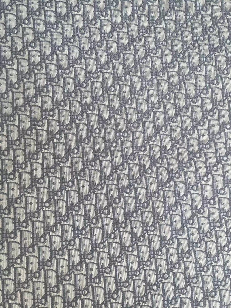 Classic Grey Dior Fabric for Bag Custom Sneakers - mingfabricstore