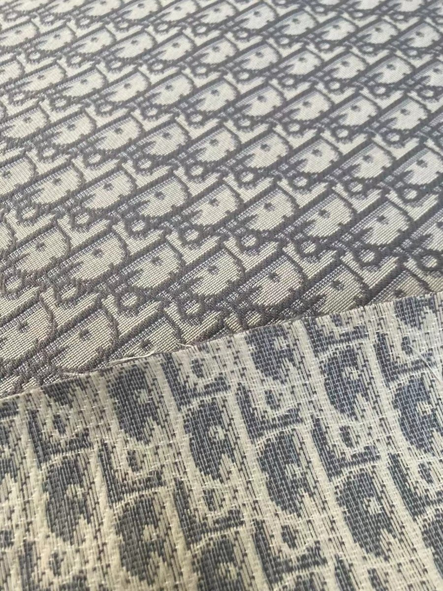 Classic Grey Dior Fabric for Bag Custom Sneakers - mingfabricstore