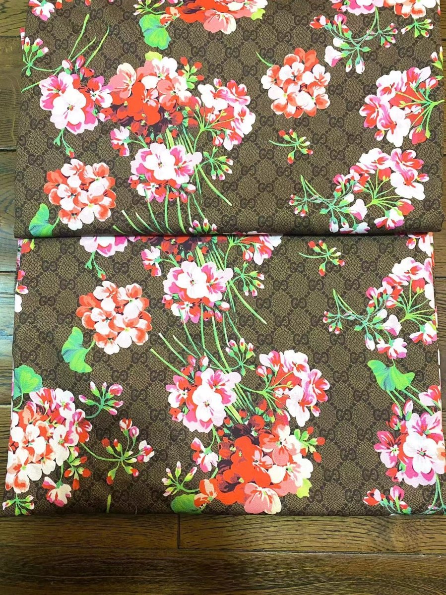 Classic Gucci Flower Summer Cotton Fabric for Handmade DIY Crafts Clothing - mingfabricstore