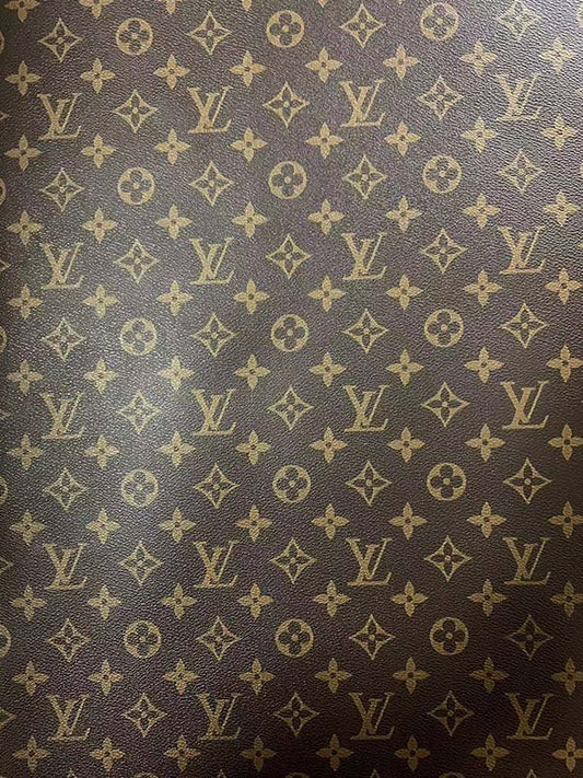 Classic Louis Vuitton LV Leather Sheet for Shoe Custom Bag - mingfabricstore