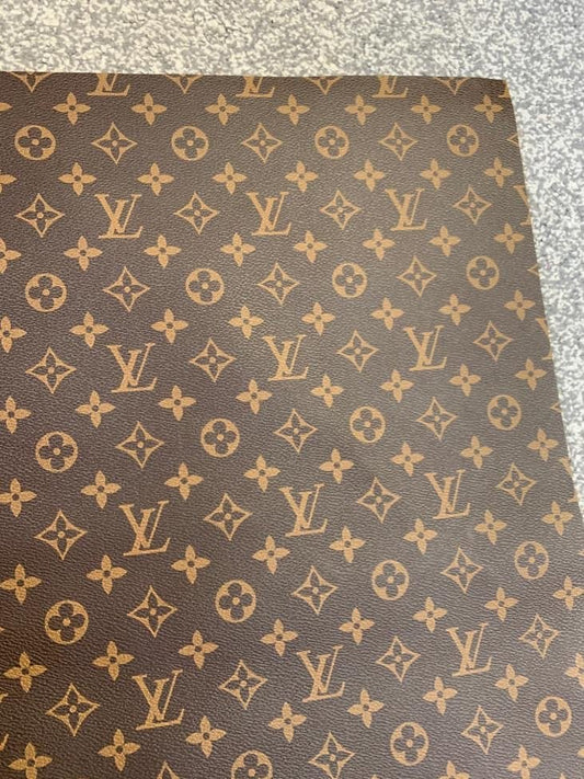 Classic Louis Vuitton LV Leather Sheet for Shoe Custom Bag - mingfabricstore