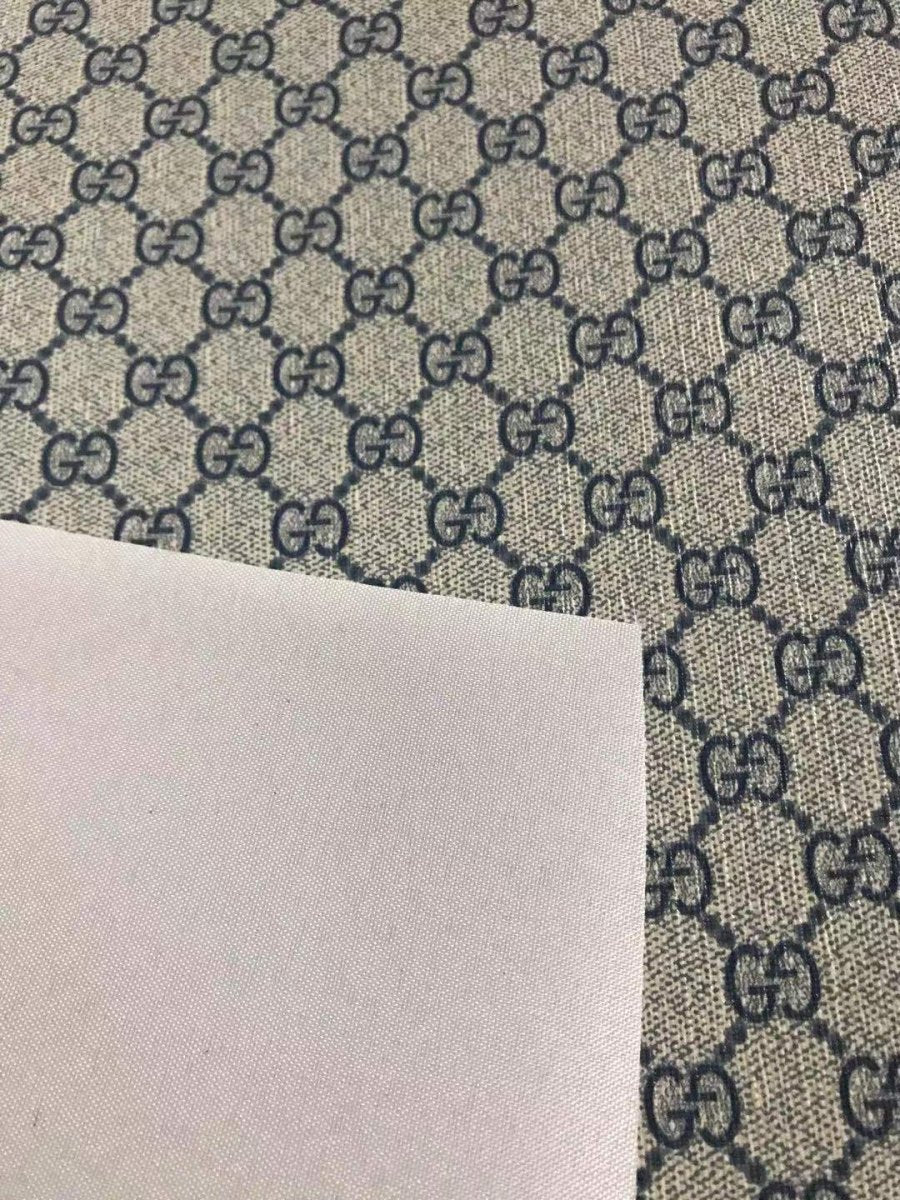 Classic Navy Gucci Vinyl Leather for Bag and Shoe Custom - mingfabricstore