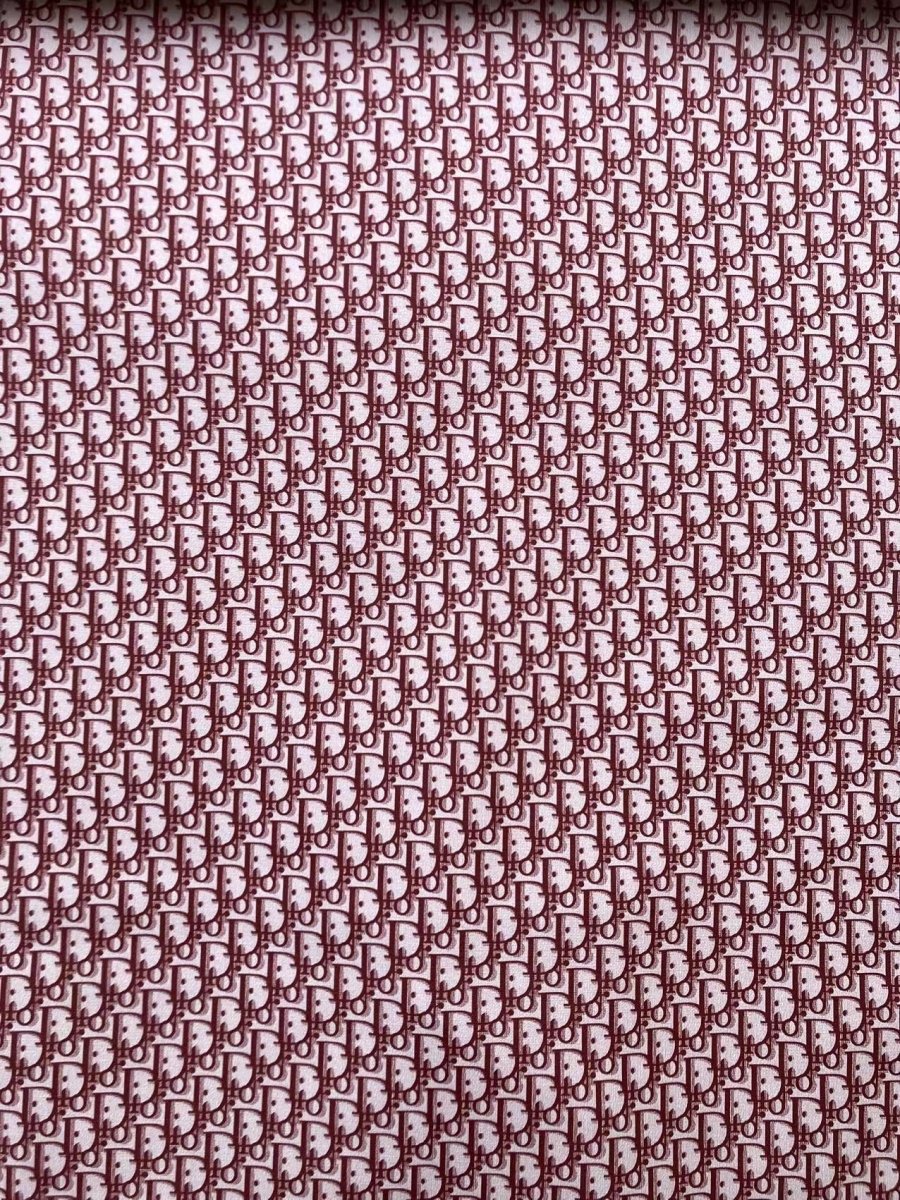 Classic Red Dior Viny for Custom Sneakers - mingfabricstore