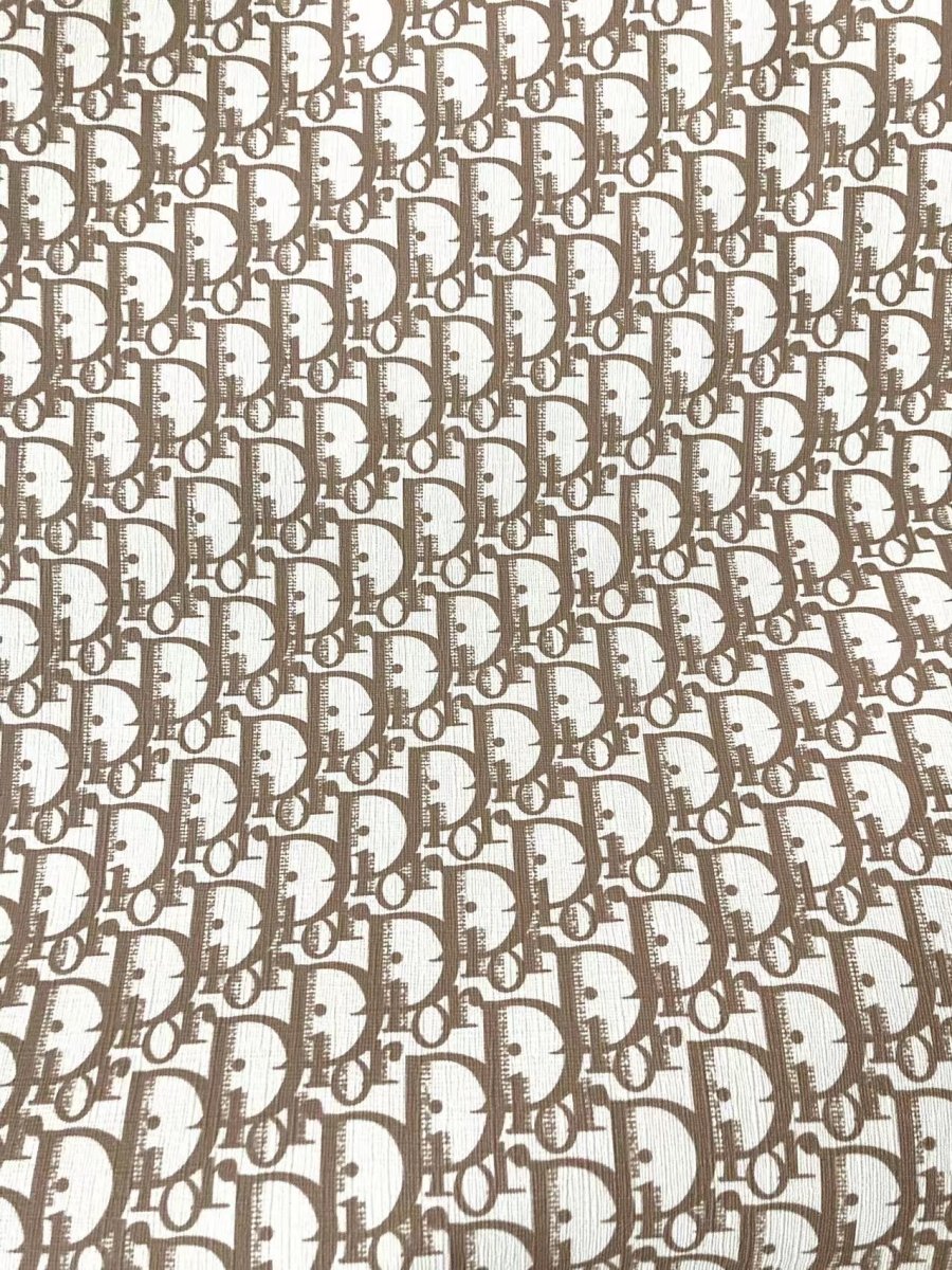 Clean Yellow Dior Leather Fabric for Custom Sneakers - mingfabricstore