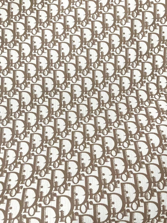 Clean Yellow Dior Leather Fabric for Custom Sneakers - mingfabricstore