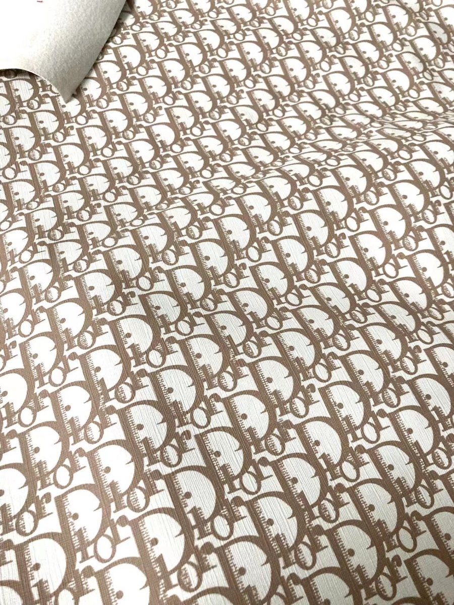 Clean Yellow Dior Leather Fabric for Custom Sneakers - mingfabricstore