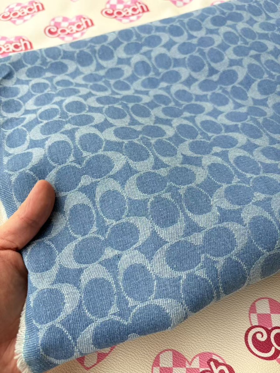 Coach Denim Fabric Sold by Yard Sewing Fabric DIY Crafts Projects - mingfabricstore