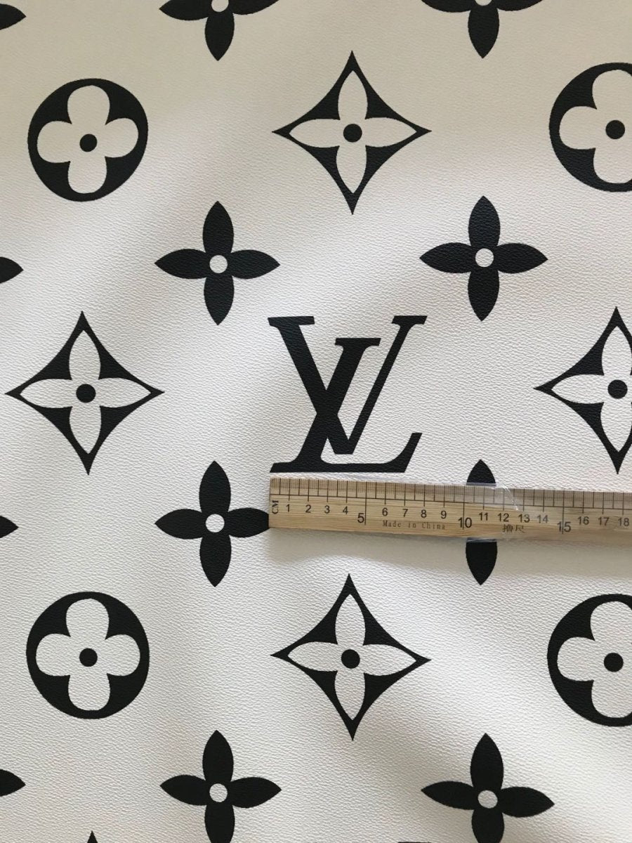 Colorful Big Letter LV Leather Vinyl Fabric for Bag - mingfabricstore