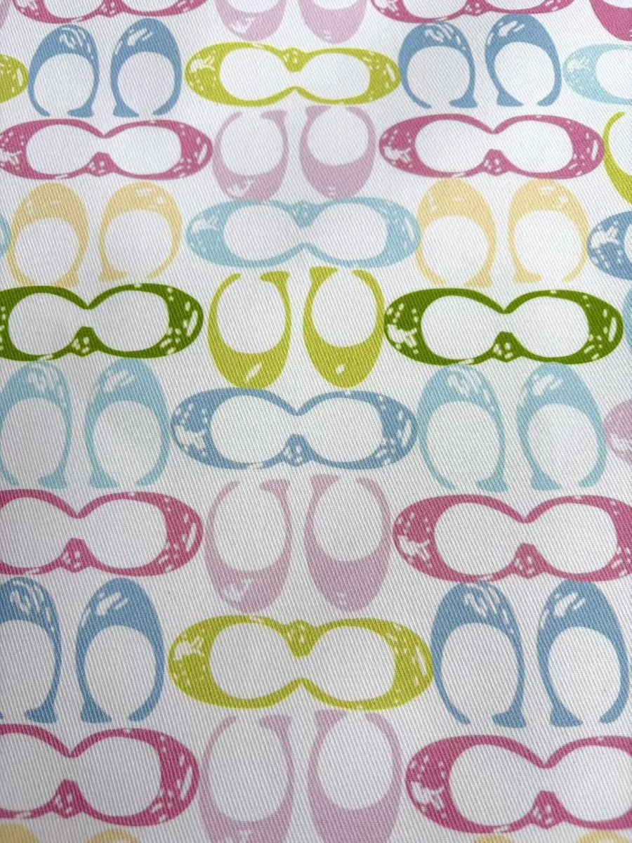 Colorful Coach Cotton Sewing Fabric Sold by Yard for DIY Crafts Sneakerhead - mingfabricstore