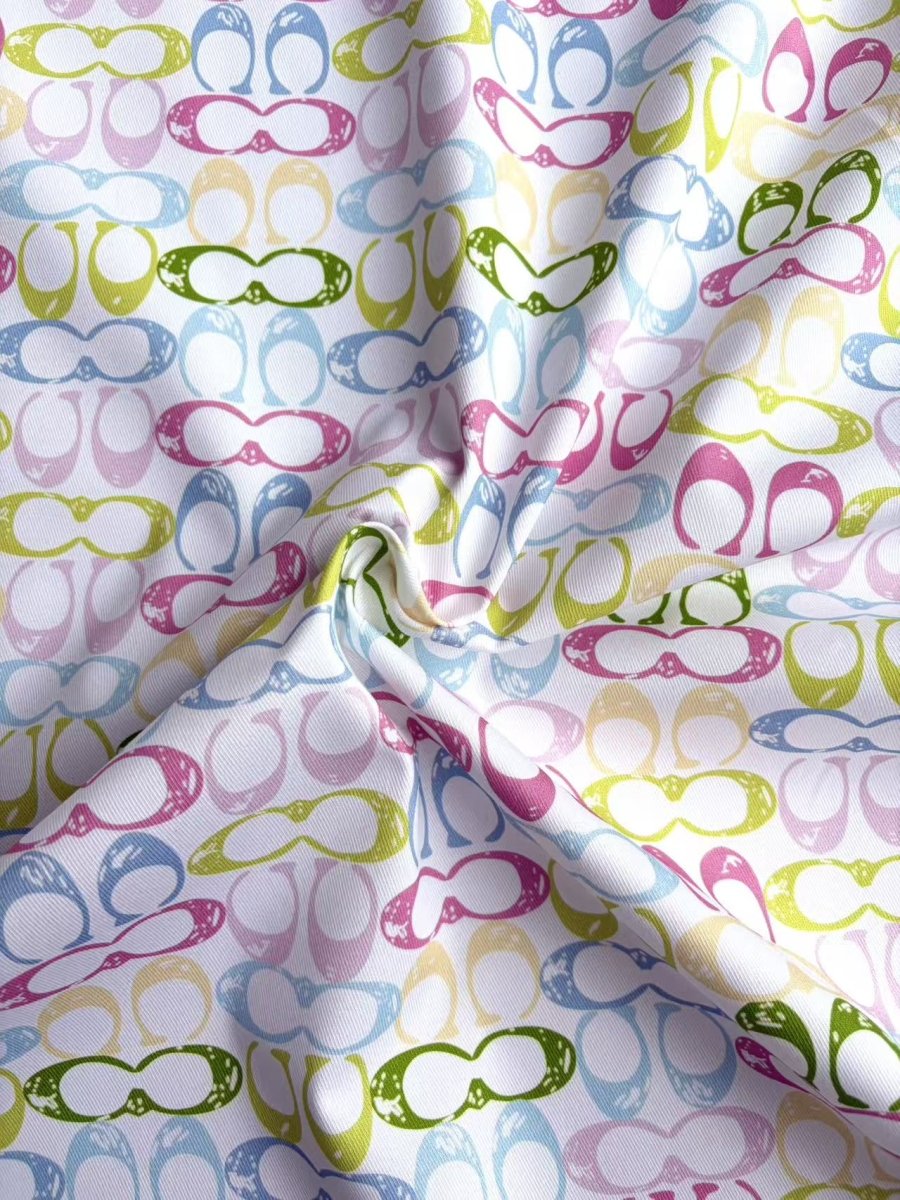 Colorful Coach Cotton Sewing Fabric Sold by Yard for DIY Crafts Sneakerhead - mingfabricstore