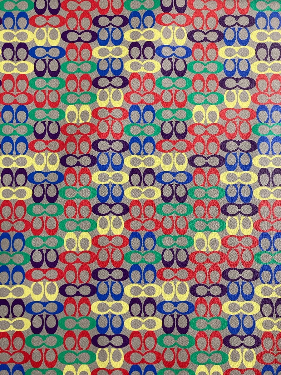 Colorful Coach Handmade Leather Material for Bag Custom Upholstery - mingfabricstore