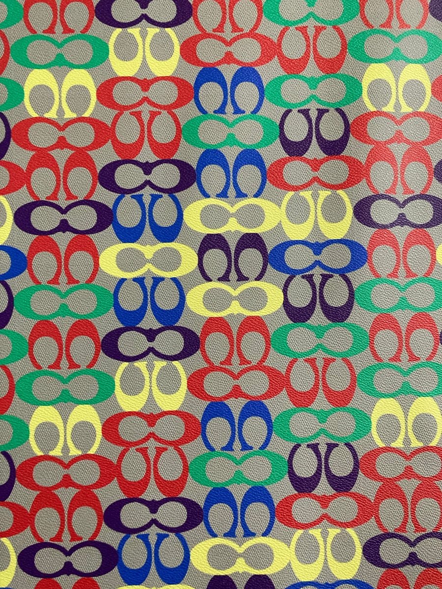 Colorful Coach Handmade Leather Material for Bag Custom Upholstery - mingfabricstore