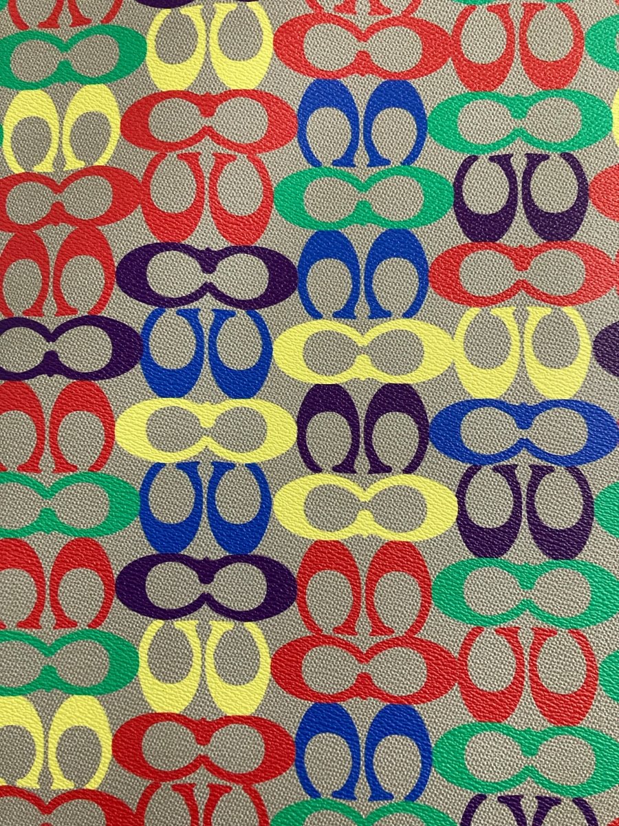Colorful Coach Handmade Leather Material for Bag Custom Upholstery - mingfabricstore