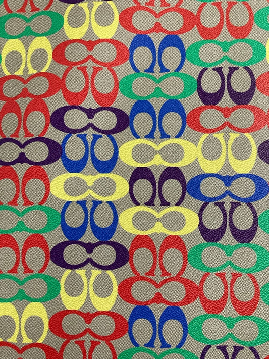 Colorful Coach Handmade Leather Material for Bag Custom Upholstery - mingfabricstore